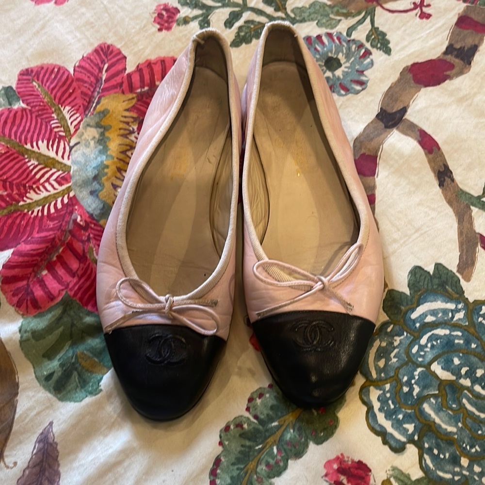 Authentic Pink Chanel flats